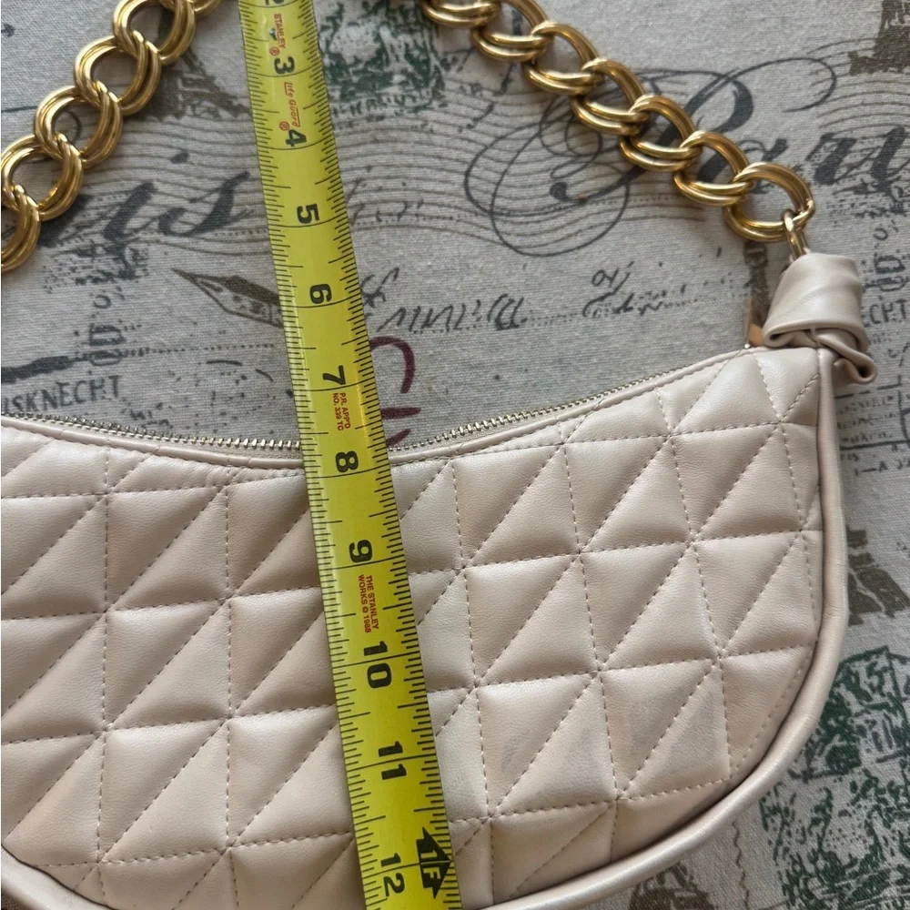 Forever 21 Quilted Cream Color Shoulder Bag - Picture 11 of 14